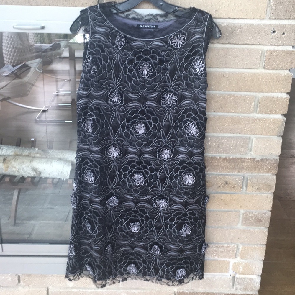 Re-embroidered lace Kas dress